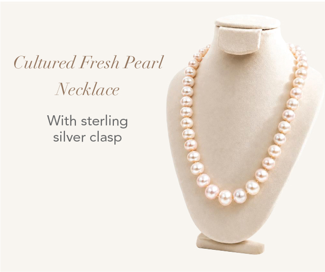 Cultured Fresh Pearl Necklace